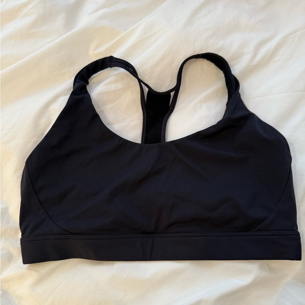 Athleta Black Racerback Sports Bra